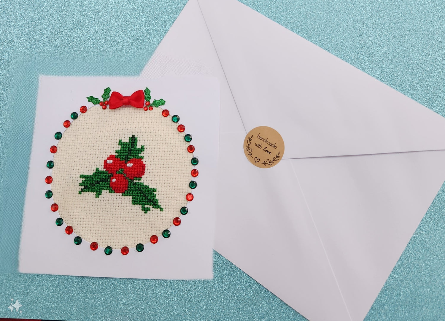 Cross Stitched Christmas Cards