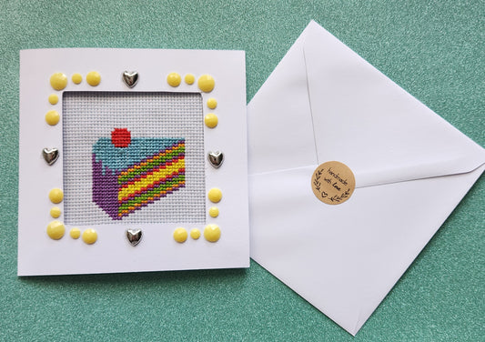 Rainbow Cake Card